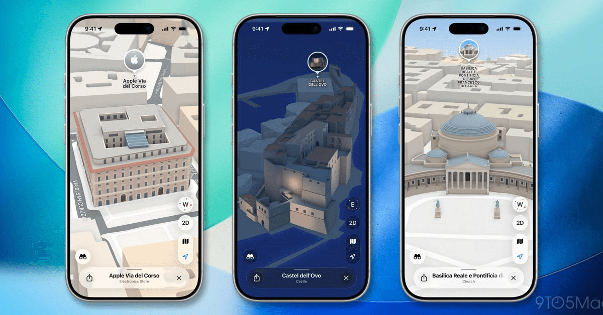 Apple maps migliora roma e napoli con mappe 3d avanzate
