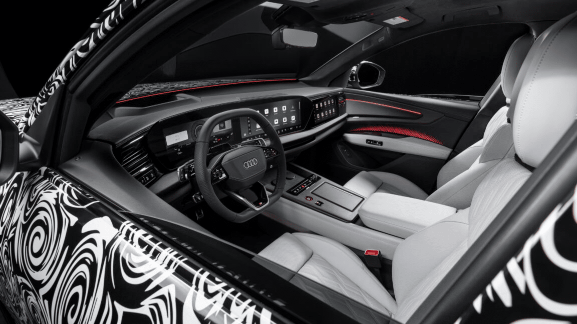 Audi q9 mostra gli interni del nuovo suv gigante