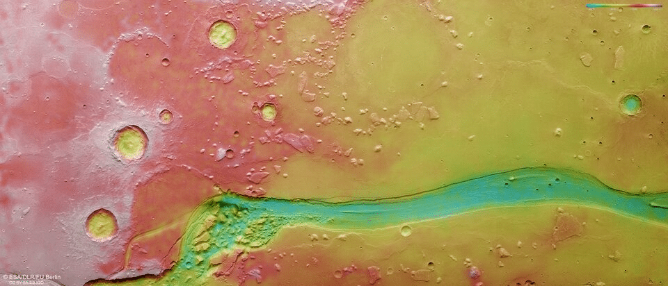 Shalbatana vallis mostra il caos scolpito dall’acqua su marte