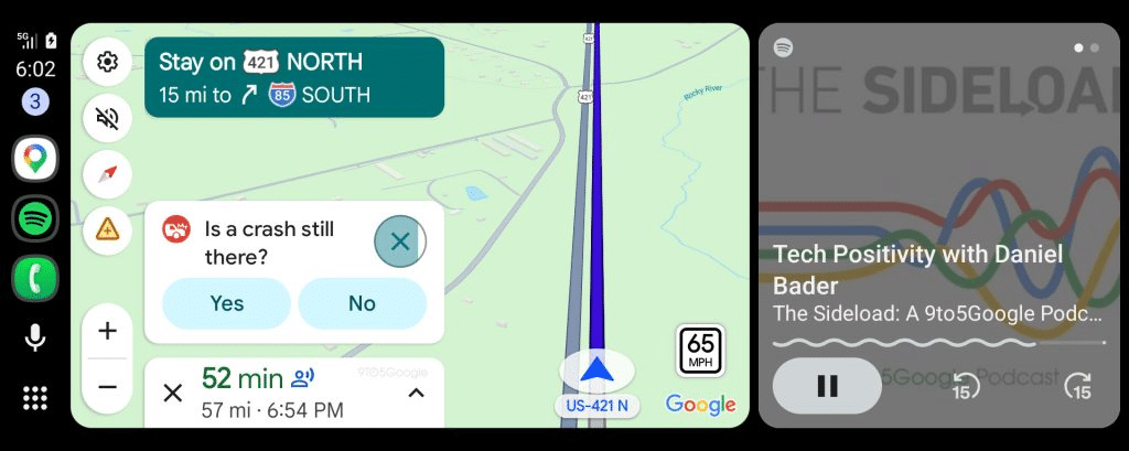 Android auto google maps: avvisi meno invasivi alla guida