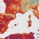 Caldo in europa: suolo a 50 gradi e 18 bollini rossi