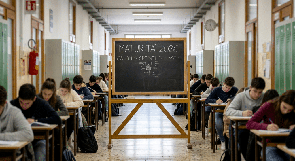 Crediti scolastici maturità 2026: come si calcola il voto finale e come funziona il punteggio, la tabella