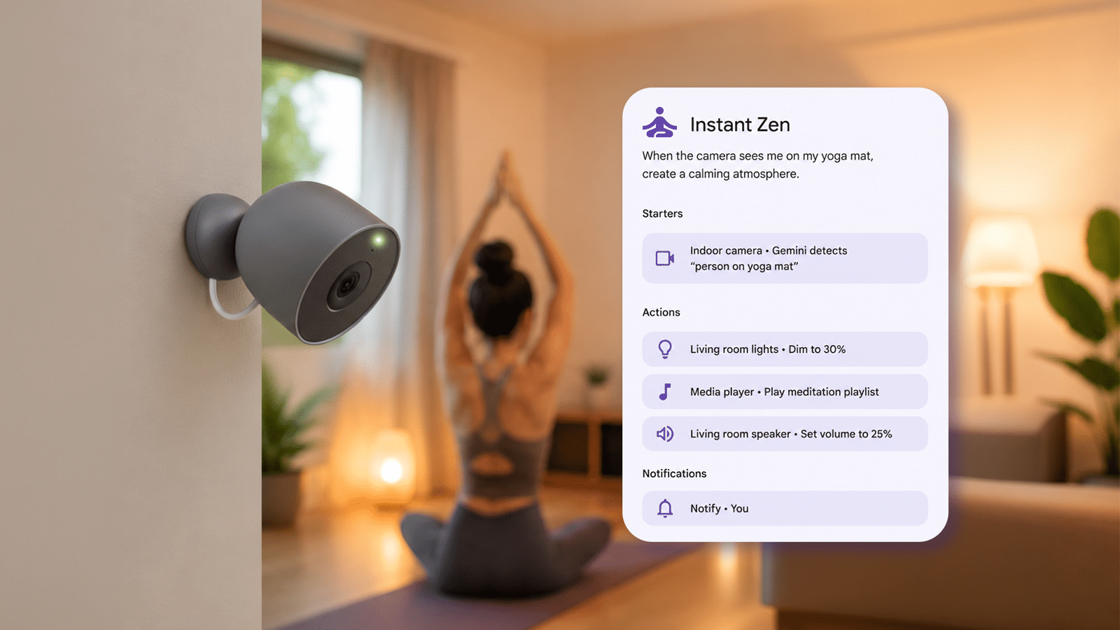 Google home: gemini legge le camere e avvia le routine