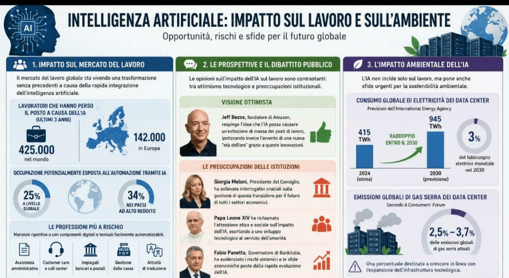 «l'intelligenza artificiale ha tagliato mezzo milione di posti di lavoro», le minacce della rivoluzione digitale (da occupazione a ambiente)