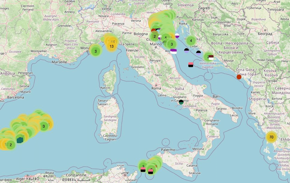 Mappa squali italia: come leggere i dati di tshark