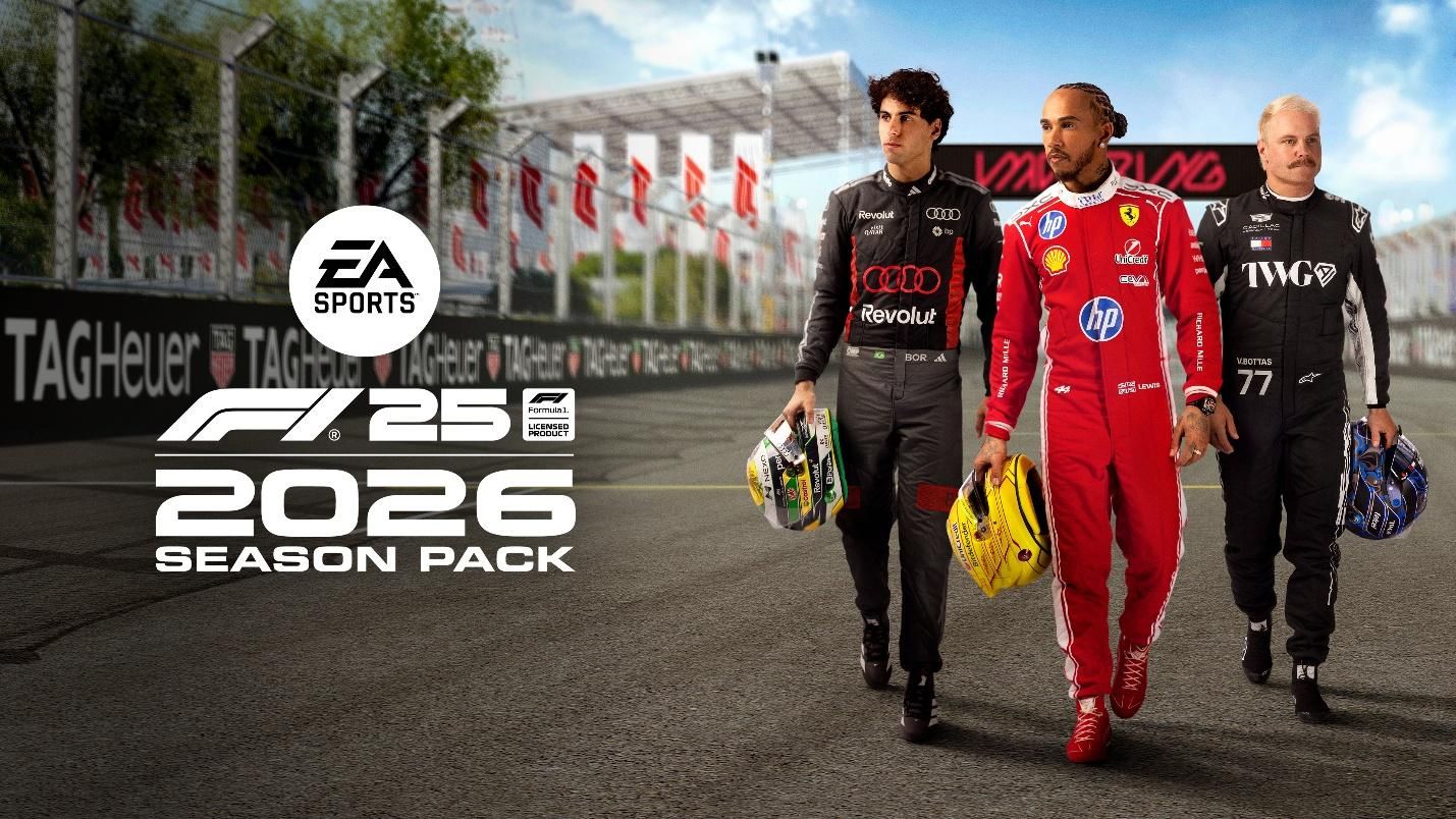 Monoposto di f1 25 in pista con grafica avanzata e riflessi realistici