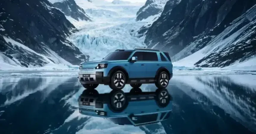 Freelander 8 suv elettrificato con carrozzeria squadrata, lidar sul tetto e sei posti
