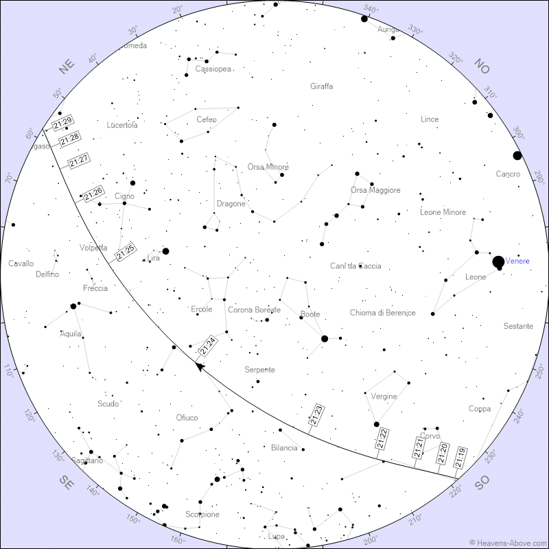 Iss visibile dall’italia stasera, ma serve l’orario giusto %iss visibile dall’italia stasera, ma serve l’orario giustocount(title)% Iss visibile dall’italia stasera, ma serve l’orario giusto