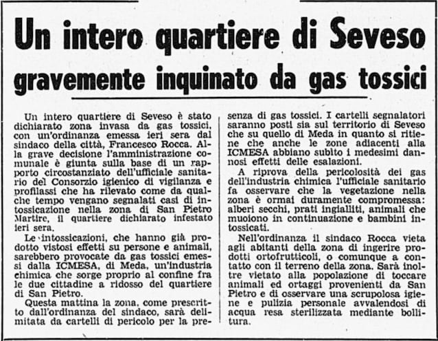 Seveso cambia l’europa, 50 anni dopo la nube di diossina %seveso cambia l’europa, 50 anni dopo la nube di diossinacount(title)% Seveso cambia l’europa, 50 anni dopo la nube di diossina