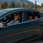 Tesla a 100 km/h in autostrada, ma la conducente dorme