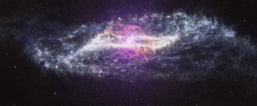 Centaurus a osservata dal telescopio spaziale james webb nell’infrarosso