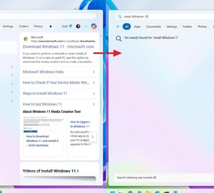 Windows 11, puoi disattivare i risultati web dalla ricerca senza modificare il registro