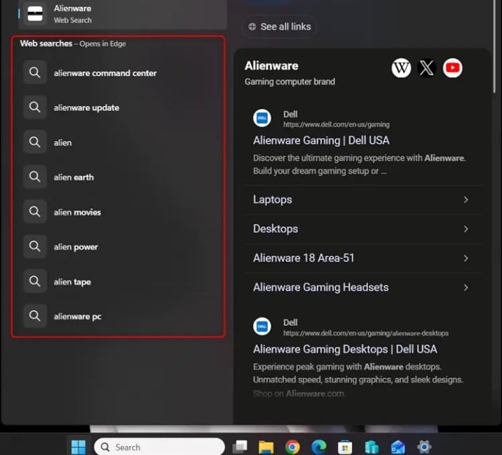 Windows 11, puoi disattivare i risultati web dalla ricerca senza modificare il registro