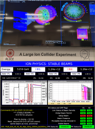 Al cern un mini big bang con ossigeno e neon: perché il neon lascia l’impronta di un birillo