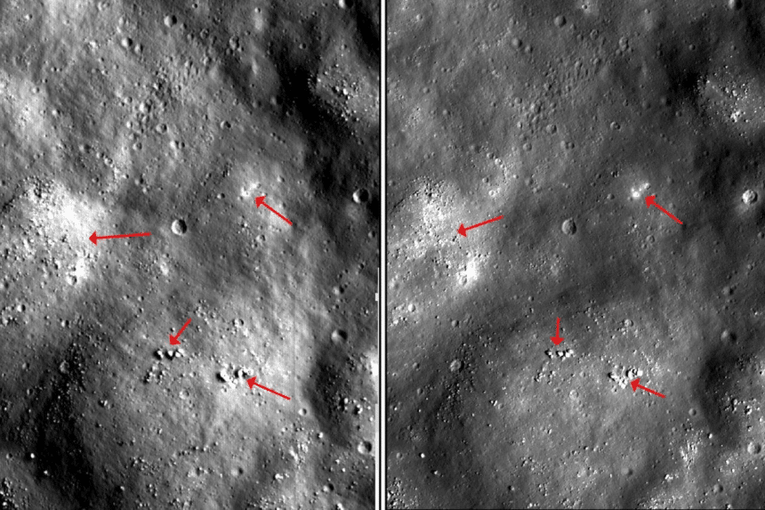Cratere del falcon 9 sulla luna: quanto è grande e perché si è schiantato