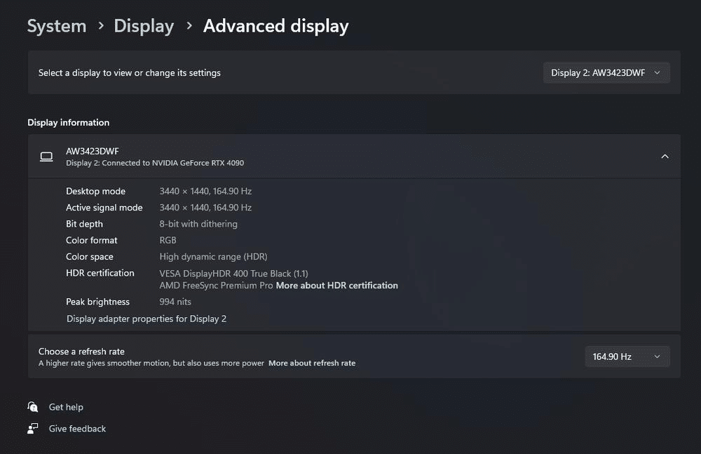 Monitor nero per qualche secondo a 144 o 165 hz: perché succede e come risolvere