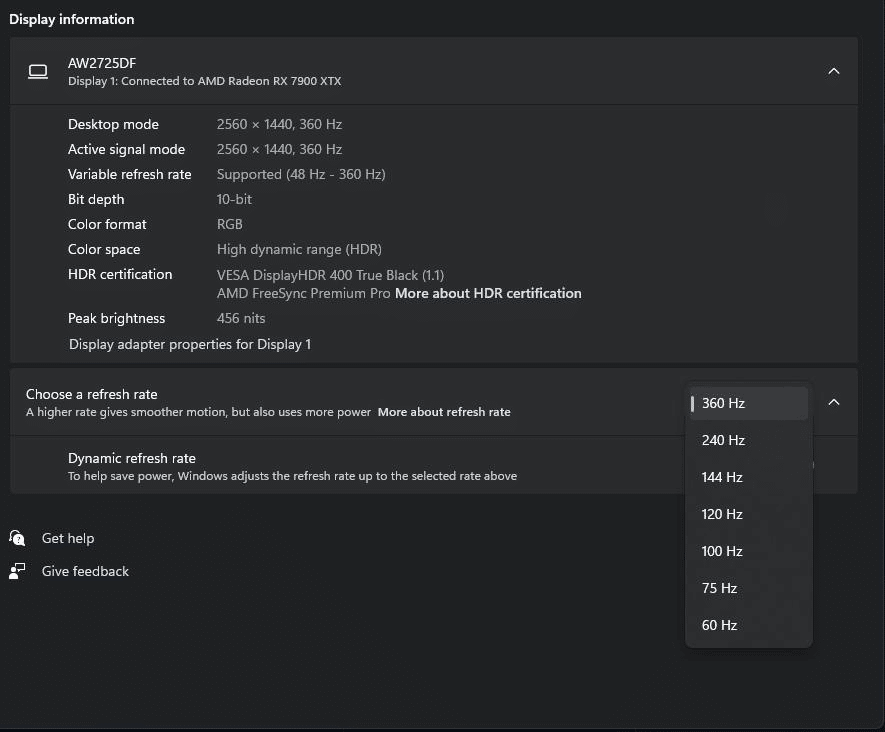 Monitor nero per qualche secondo a 144 o 165 hz: perché succede e come risolvere