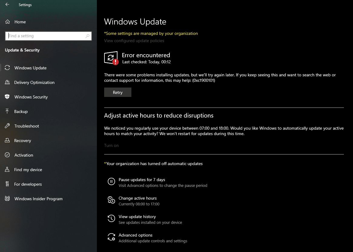 Windows 11 25h2 non si installa: come risolvere l’errore 0xc1900101