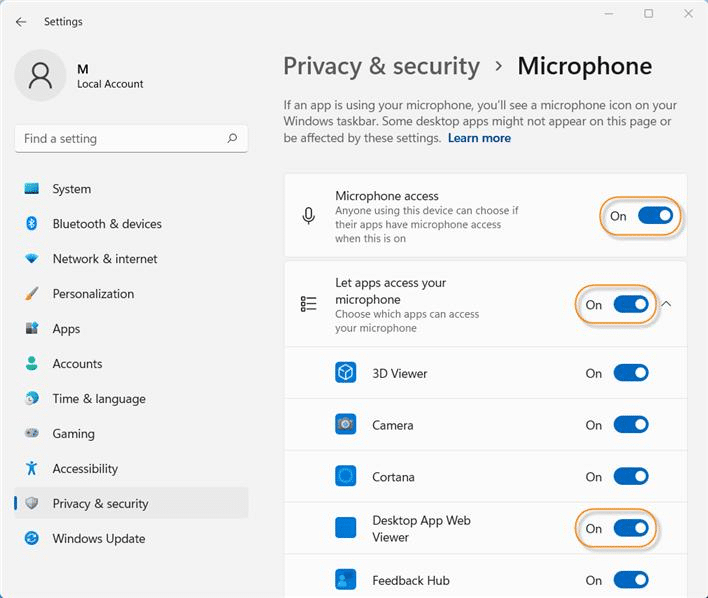 Windows 11: come bloccare microfono e webcam a una singola app %windows 11: come bloccare microfono e webcam a una singola appcount(title)% Windows 11: come bloccare microfono e webcam a una singola app
