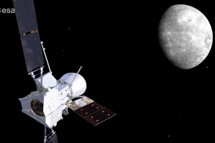 Bepicolombo in avvicinamento a mercurio durante la fase di arrivo
