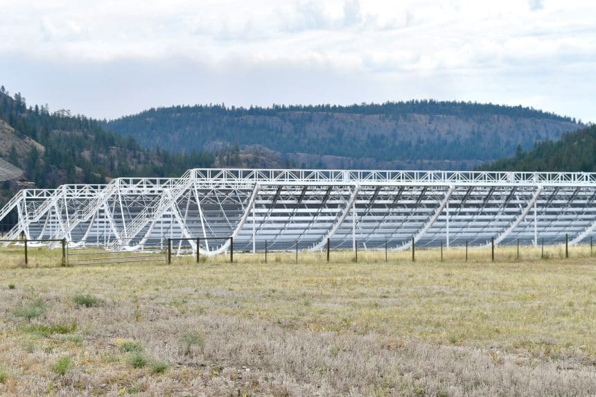 Radiotelescopio chime in canada