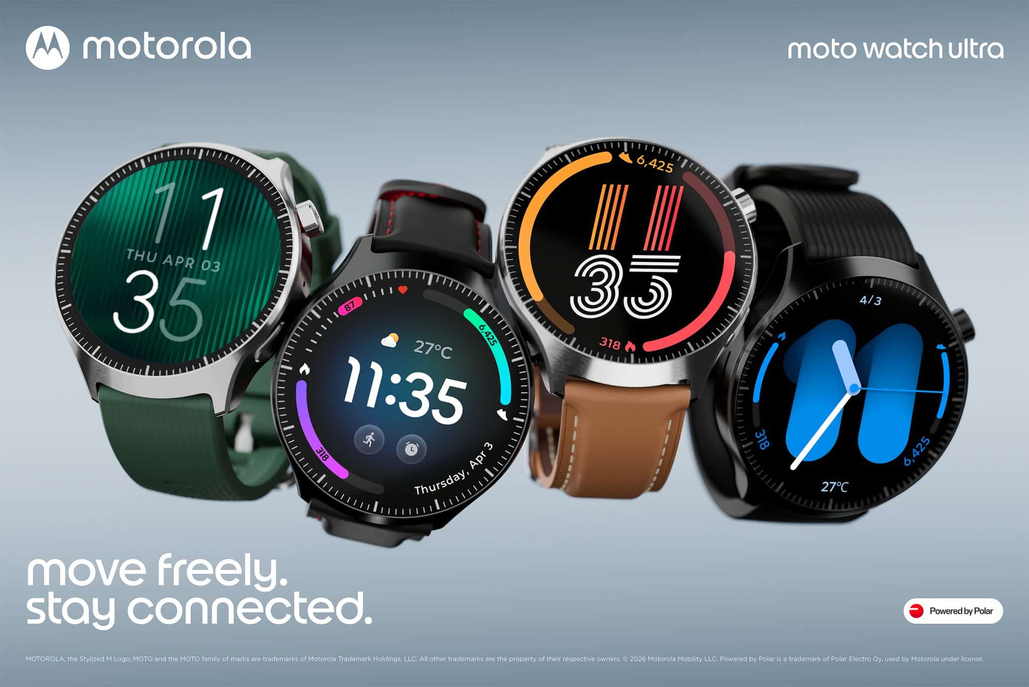 Motorola Moto Watch Ultra con Wear OS e funzioni Polar
