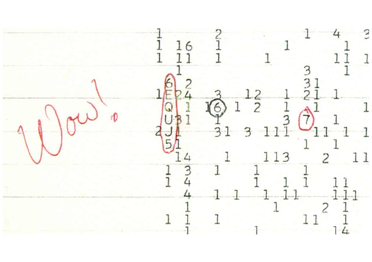 Segnale wow: cosa sappiamo nel 2026 dopo 49 anni %segnale wow: cosa sappiamo nel 2026 dopo 49 annicount(title)% Stampa del segnale wow con la sequenza 6equj5 e la nota di jerry ehman