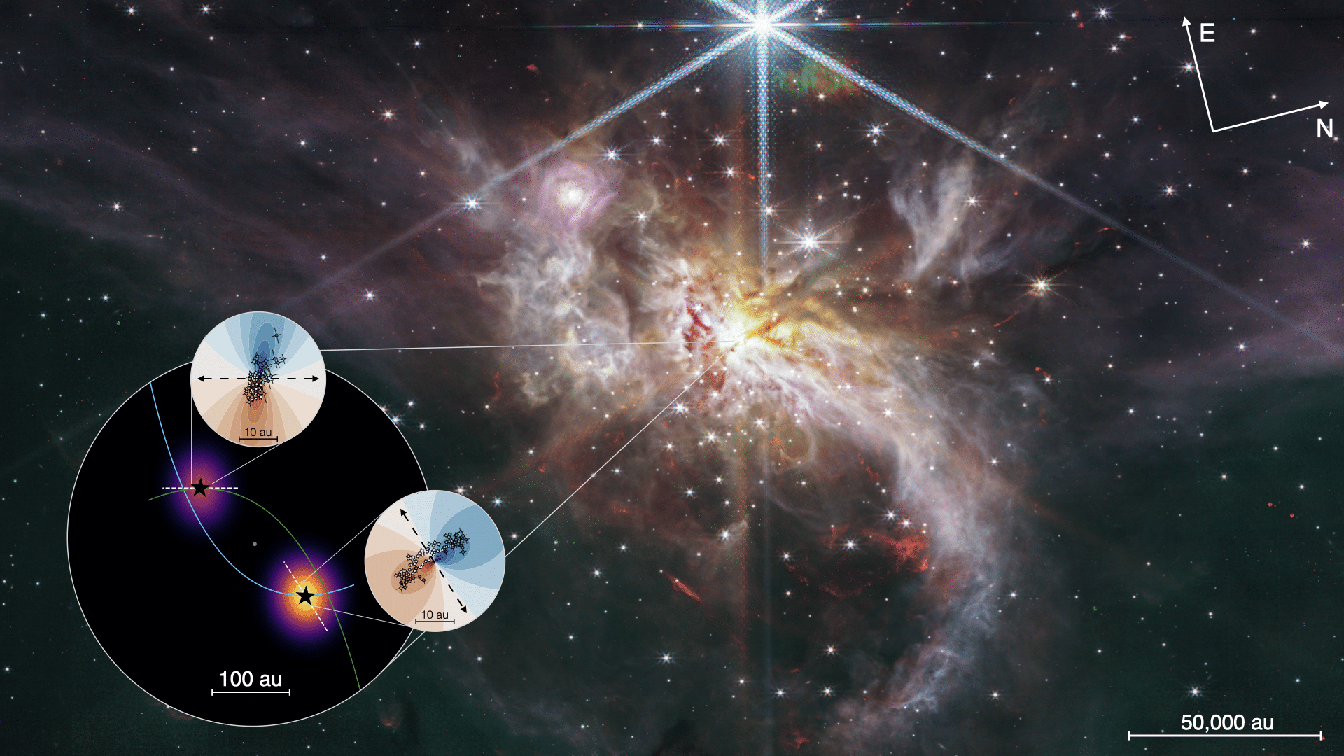 Come si formano le stelle binarie massicce? Il caso alma %come si formano le stelle binarie massicce? Il caso almacount(title)% Sistema protostellare massiccio iras 07299-1651 osservato da alma e jwst