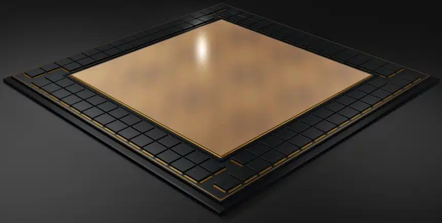 Chip su wafer per la produzione di semiconduttori