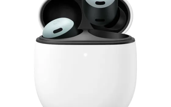 Google pixel buds 2a nella custodia di ricarica, immagine ufficiale google