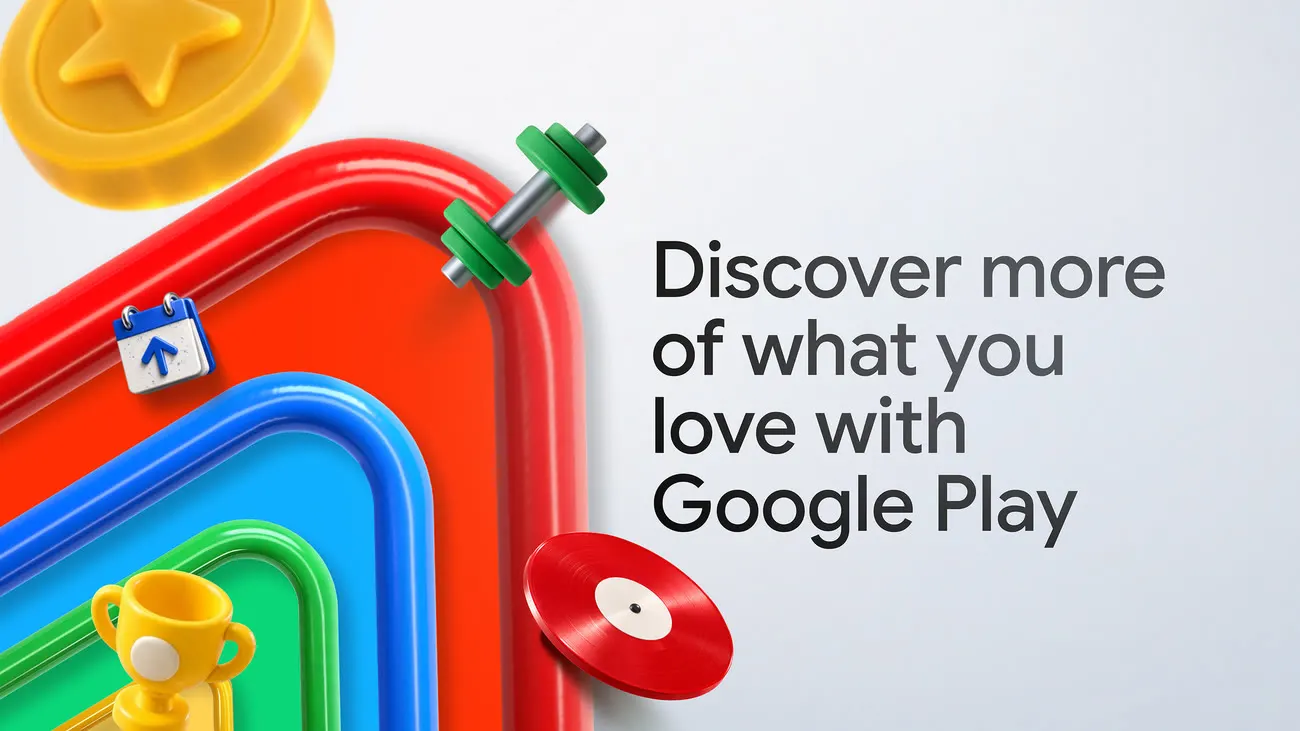 Grafica ufficiale google play per le nuove funzioni di scoperta