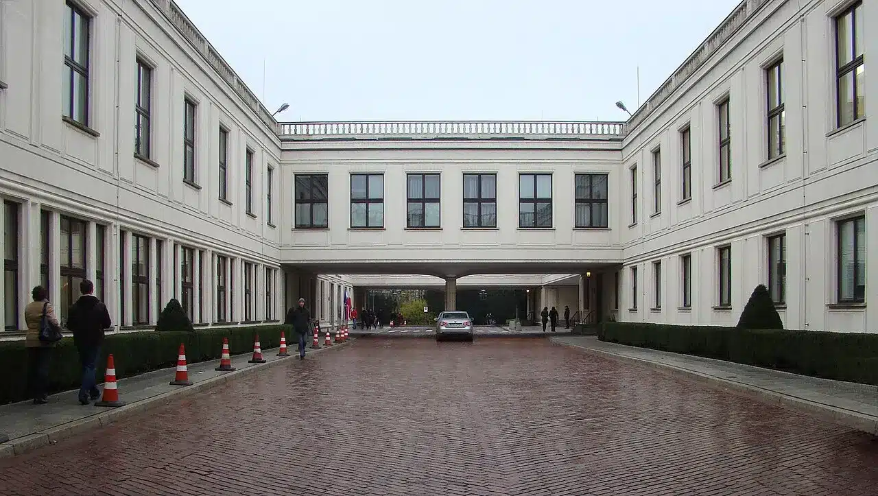 Parlamento polacco a varsavia, immagine di repertorio