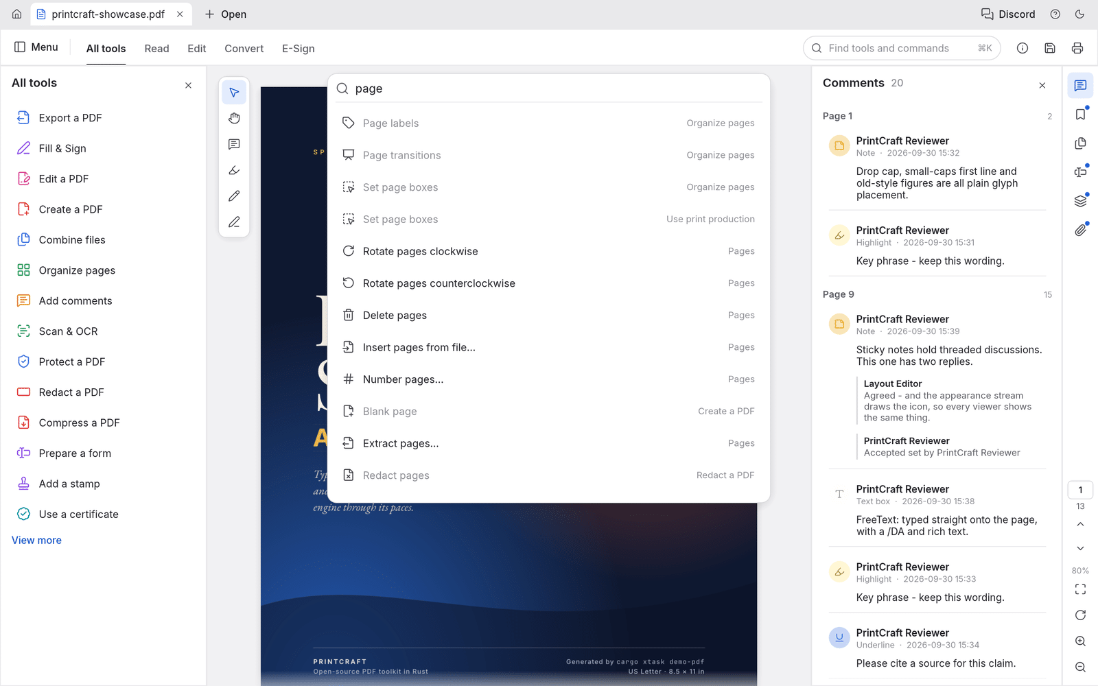 Pdfcraft: come unire e dividere pdf offline senza abbonamento %pdfcraft: come unire e dividere pdf offline senza abbonamentocount(title)% Palette di pdfcraft con ricerca dei comandi