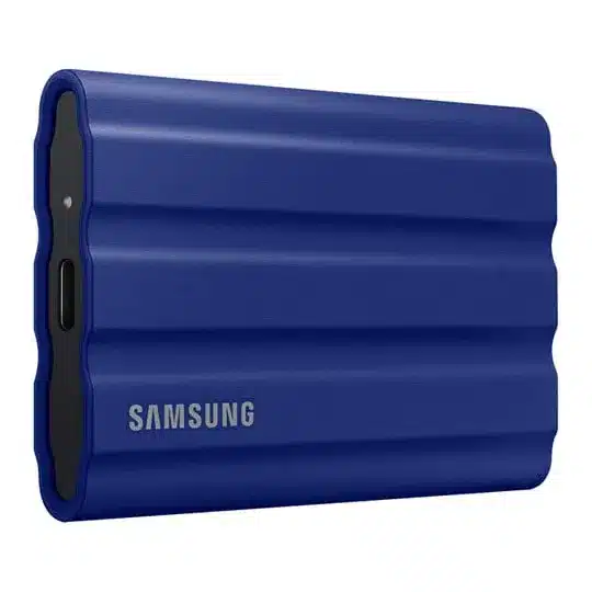 Samsung portable ssd t7 shield da 2 tb in colorazione blu