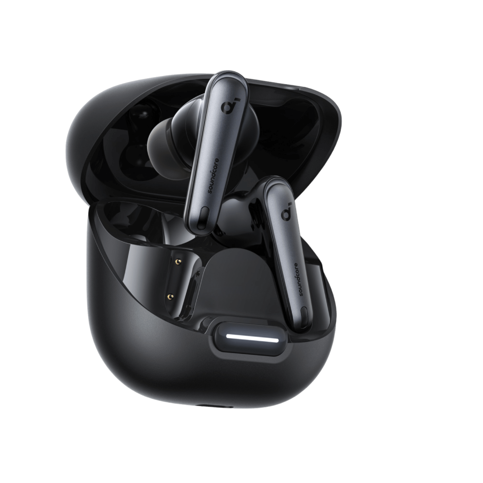Auricolari soundcore liberty 4 nc neri nella custodia aperta