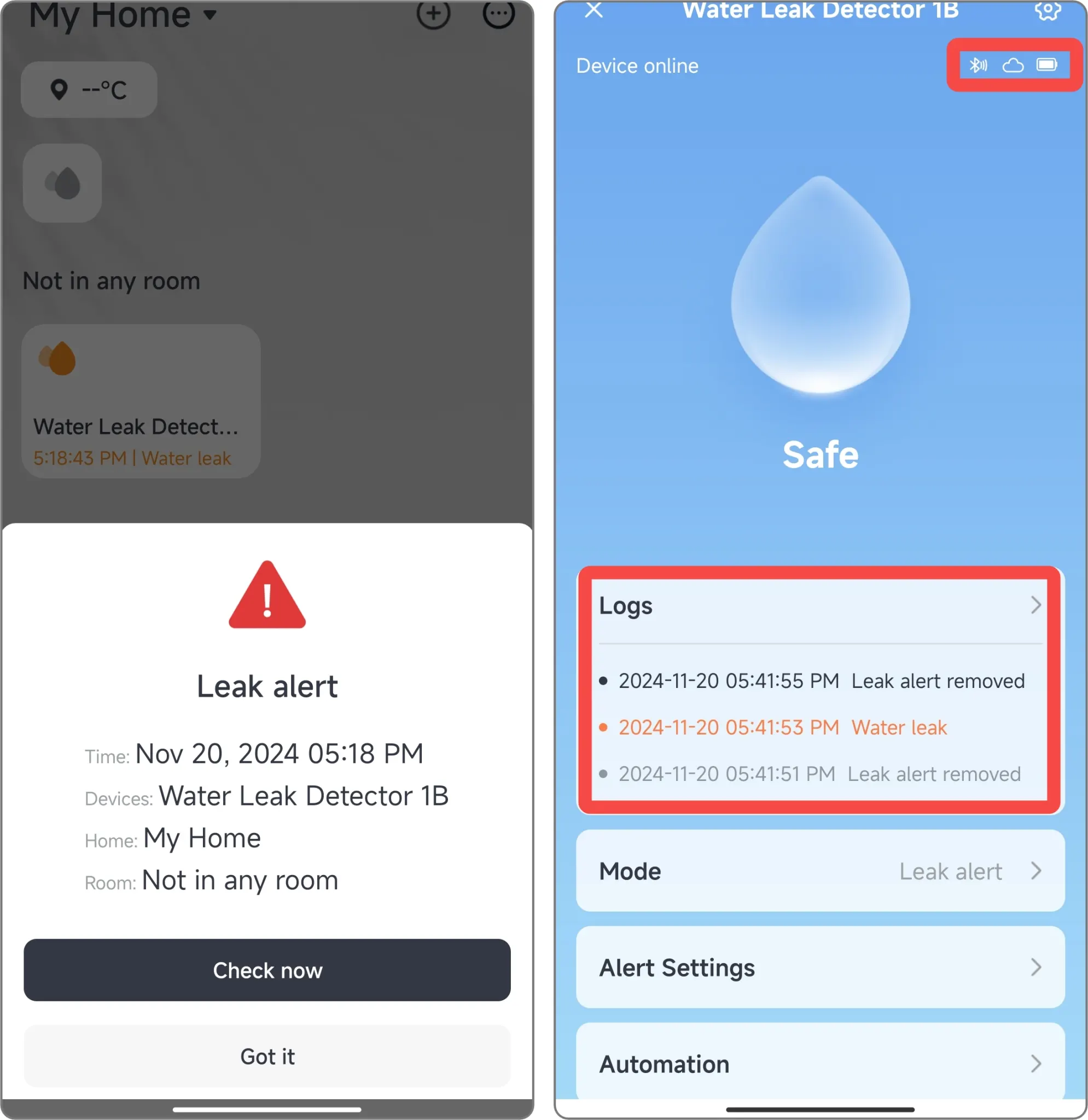 Switchbot rileva acqua ma non invia notifiche: cosa fare %switchbot rileva acqua ma non invia notifiche: cosa farecount(title)% Schermate ufficiali switchbot per controllare rete e avvisi del rilevatore acqua