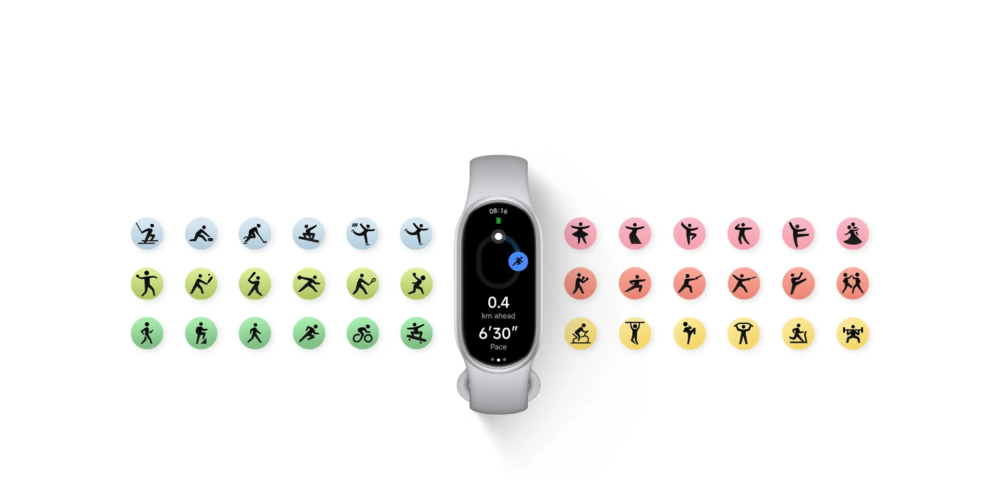 Xiaomi smart band 11 non registra il percorso: gps e mi fitness %xiaomi smart band 11 non registra il percorso: gps e mi fitnesscount(title)% Xiaomi smart band 11 con le modalità sportive nell'immagine ufficiale